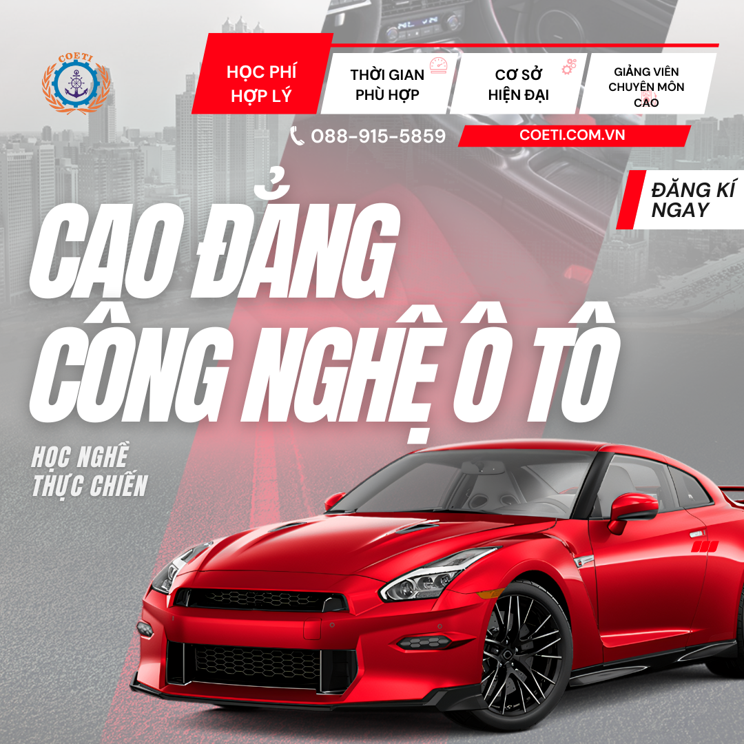 TUYỂN SINH NGÀNH CAO ĐẲNG CÔNG NGHỆ Ô TÔ