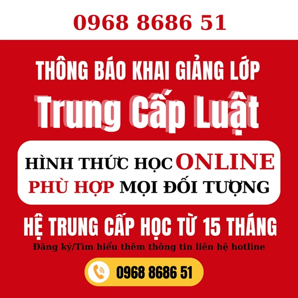 NGÀNH TRUNG CẤP LUẬT